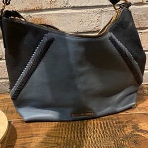 Michael Kors Two-Tone Black and Gray Hobo Bag-rp
